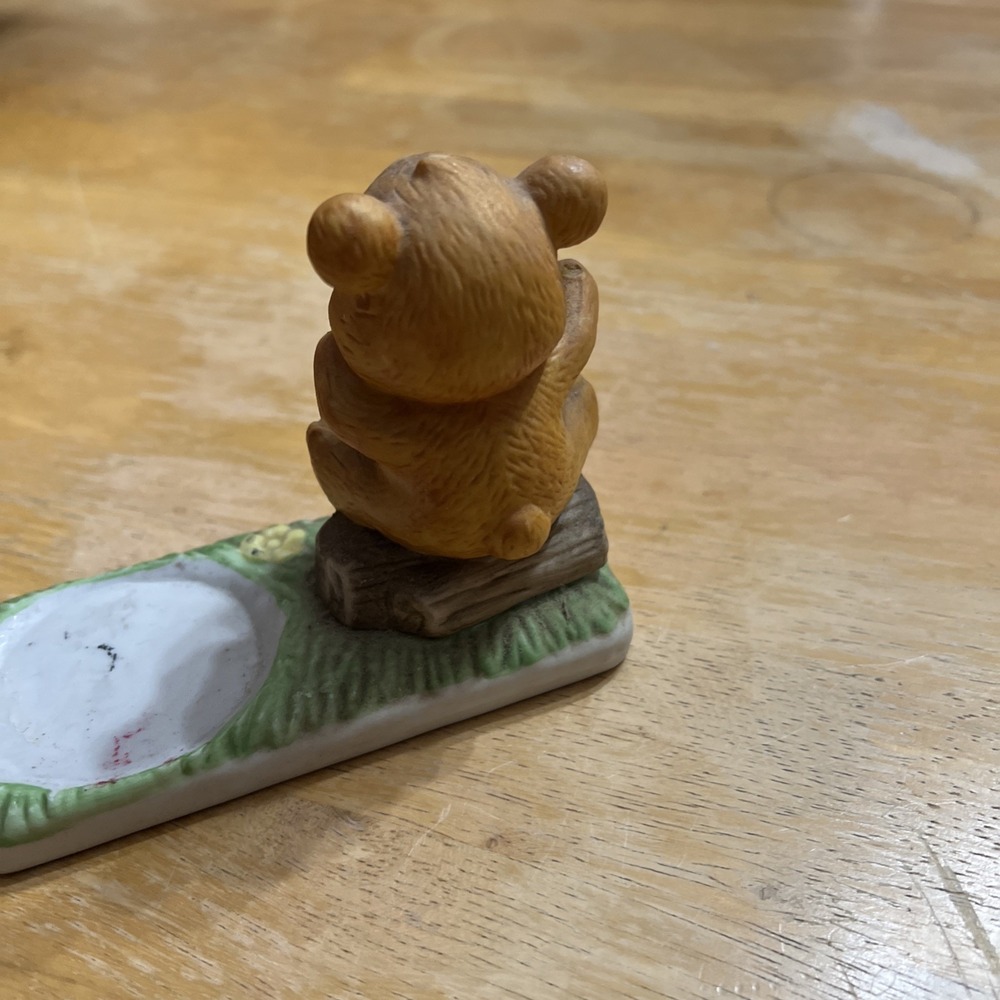 Vintage Child's Ceramic Teddy Bear With Ballon's Bank - Picture 7 of 8